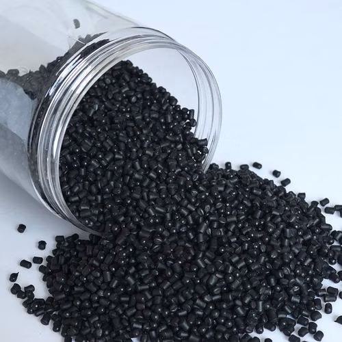 Masterbatch nero di carbonio di alta luminosità del grado di nerezza del film di prezzo all'ingrosso di fabbrica cinese per film/stampaggio a iniezione/tubo con buona dispersione